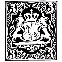 Bavarian arms stamp