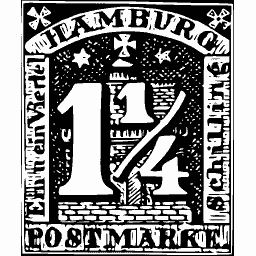 Large fraction numeral stamp