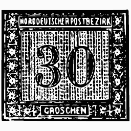 Numeral on a woven ground