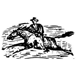 Galloping horse and rider