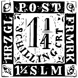 Fraction numeral in a lettered square