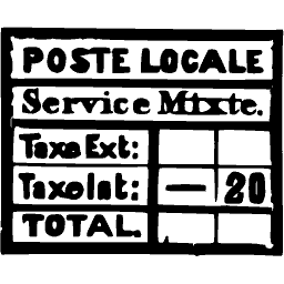 Ruled tax form panel