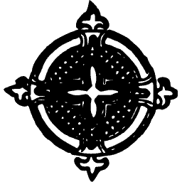 Cross in a ringed circle