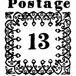 Numeral in a patterned square