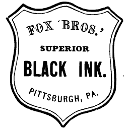 Black ink shield label 01