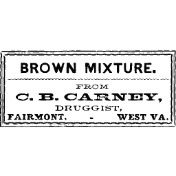 Brown mixture label 01