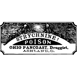 Strychnine poison label 01
