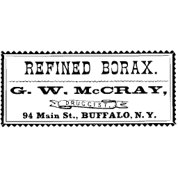 Refined borax label