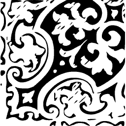 Arabesque pattern panel 02