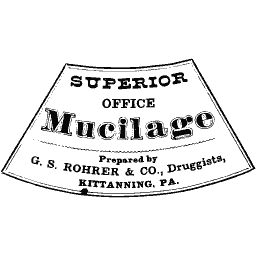 Office mucilage label