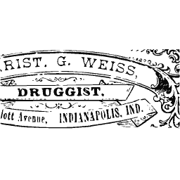 Ribbon panel druggist label 01