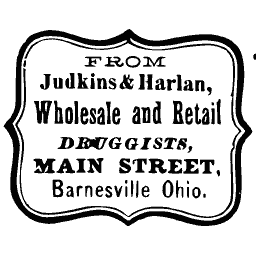 Shaped frame druggist label 02