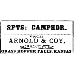 Spirits of camphor label 01