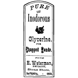 Inodorous glycerine label 01
