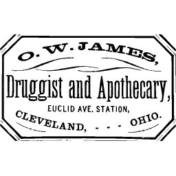 Octagonal druggist label 01