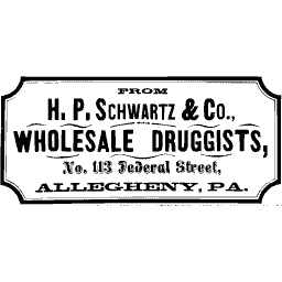 Cut corner druggist label