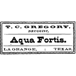 Aqua fortis label