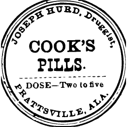 Cook's pills label 01