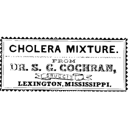 Cholera mixture label