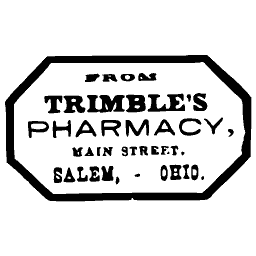 Octagonal pharmacy label