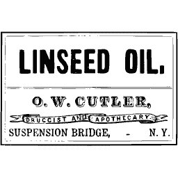 Linseed oil label