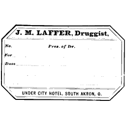 Octagonal prescription label 01