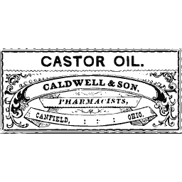 Castor oil label 14