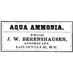 Aqua ammonia label