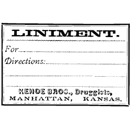 Liniment label 05
