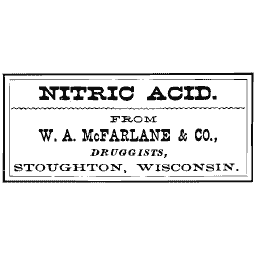 Nitric acid label
