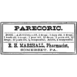 Paregoric label 12