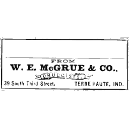 Blank druggist label 04