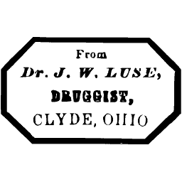 Octagonal druggist label 03