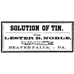 Solution of tin label