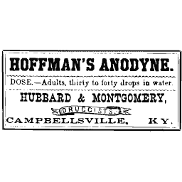 Hoffman's anodyne label