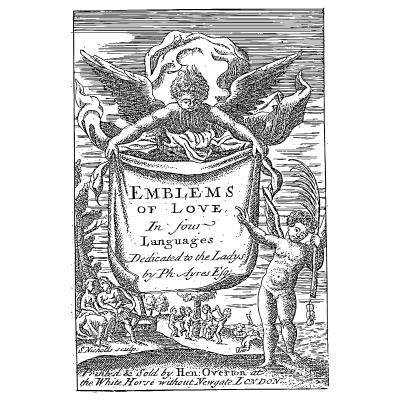 Title cartouche with cupids 02