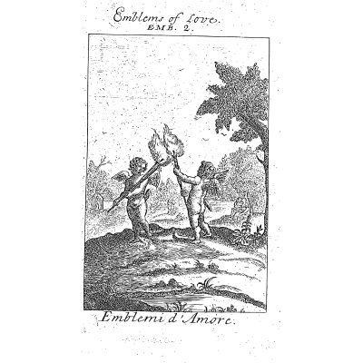 Cupids with a torch