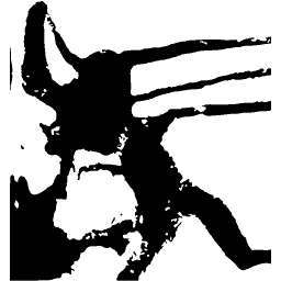 Angular blot with bars