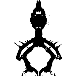 Ringed standing figure