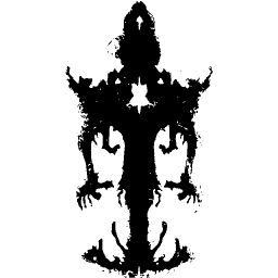 Crested standing figure