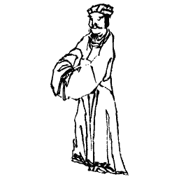 Standing figure with a cloth
