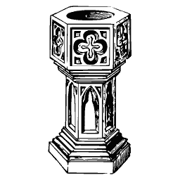 Gothic octagonal font