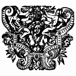 Grotesque foliate initial