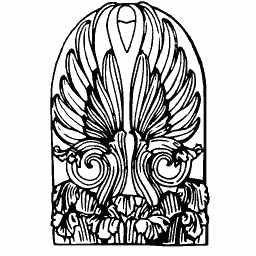 Palmette gable panel 02