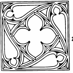 Quatrefoil tracery panel