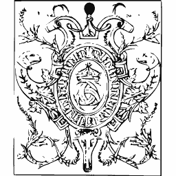 Crowned cartouche panel 01