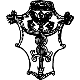 Caduceus shield printer's mark