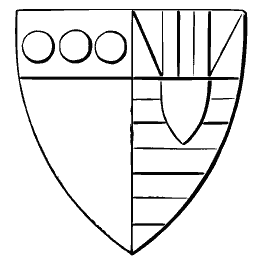 Quartered shield with roundels 01
