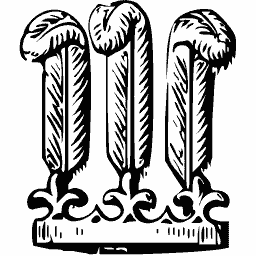 Three feathers badge