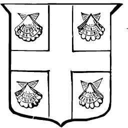 Cross and scallops shield